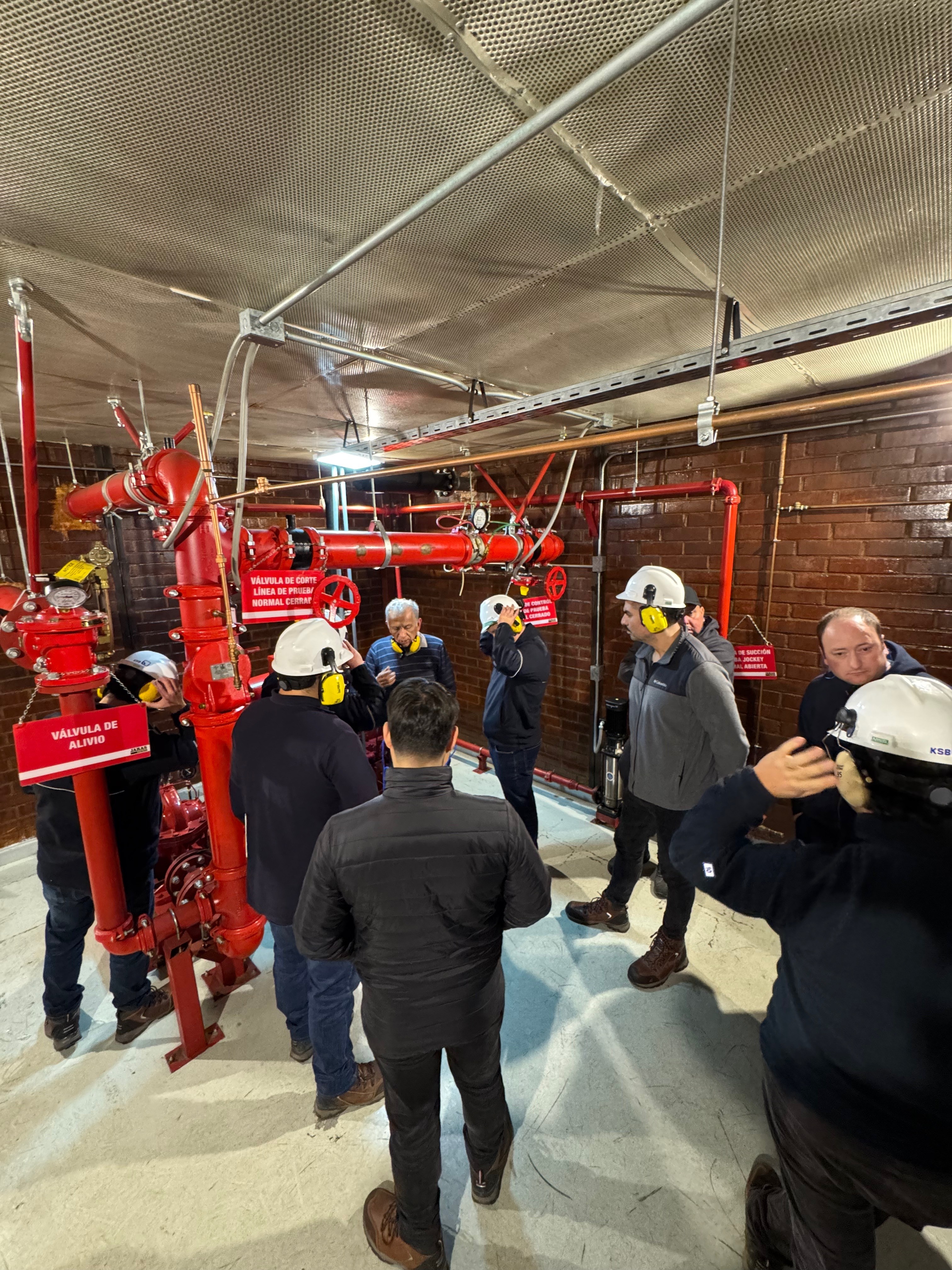 Instalaciones técnicas sala de bombas